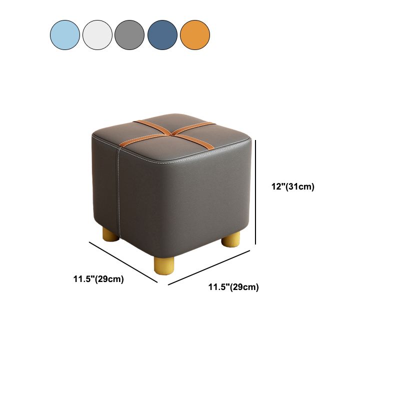 Contemporary Plain Pouf Ottoman Plain Tufted Square Water Resistant Pouf Chair Clearhalo 'furn' 'furn_ottomans_poufs' 'Furniture' 'Living Room Furniture' 'Ottomans & Poufs' 'ottomans_poufs' 1200x1200_88b44941-fe3c-4218-a000-e1eab3a1bc85