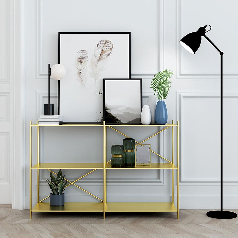 Contemporary Rectangle Accent Table Antique Finish Console Sofa Table Clearhalo 'Console Tables' 'console_tables' 'Entry & Mudroom Furniture' 'furn' 'furn_console_tables' 'Furniture' 1200x1200_88b54a39-2e00-4aa7-8f27-ff0fcd376c01