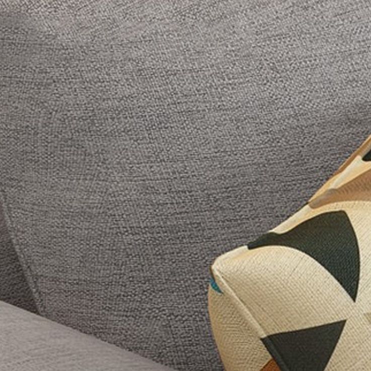 70"W Scandinavian Sectional Sofa Grey Pillowed Back Cushions Sectional Clearhalo 'furn' 'furn_sectionals' 'Furniture' 'Living Room Furniture' 'Sectionals' 1200x1200_88b8b520-43a0-4a6b-8bf6-3b50e8528f84