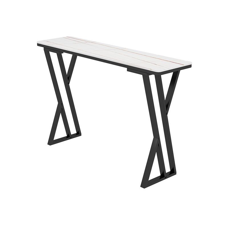 Pub Dining Set 1/5 Pcs Modern Bar Table in Black Base with Upholstered Stools