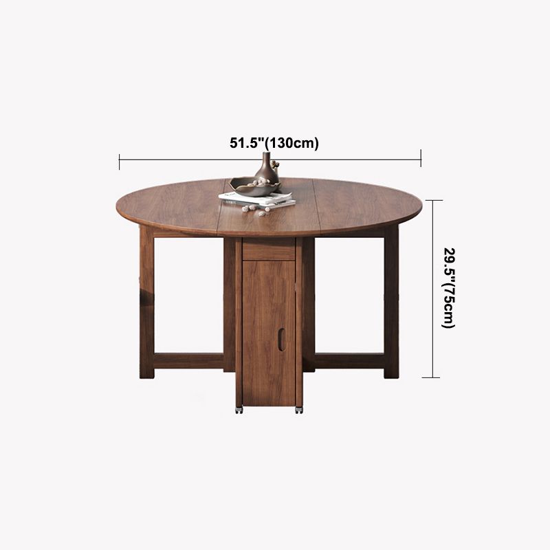 Mid-Century Modern Dining Table Brown Round Solid Wood Dining Table for Home Clearhalo ' dining_table' 'Dining Tables & Seating' 'Dining Tables' 'furn' 'furn_dining_table' 'Furniture' 'furniture_dining_table' 'Kitchen & Dining Furniture' 'kitchen&dining_furn' 'kitchen' 'kitchen_dining_table' 1200x1200_88ba33ad-4b86-43f2-9f62-c503ccca0232