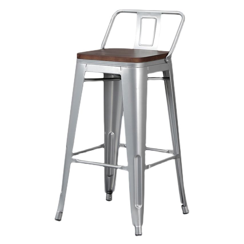 Industrial Style Metal Bar-stool Square Seat Counter Stool for Kitchen Bar Clearhalo 'Bar Furniture' 'Bar Stools' 'bar_stools' 'furn' 'furn_bar_stools' 'furniture_bar_stools' 'Kitchen & Dining Furniture' 'kitchen&dining_furn' 'kitchen' 'kitchen_furn' Furniture' 1200x1200_88bc4dd3-858e-478e-91f2-e50f3cc3ad6b