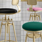 Glam Rotatable Liftable Counter Stool Iron Cashier Bar Stool with Cushion and Pedal Clearhalo 'Bar Furniture' 'Bar Stools' 'bar_stools' 'furn' 'furn_bar_stools' 'Furniture' 'furniture_bar_stools' 'Kitchen & Dining Furniture' 1200x1200_88bca54b-6636-4e1e-87b4-c71f17c956a5