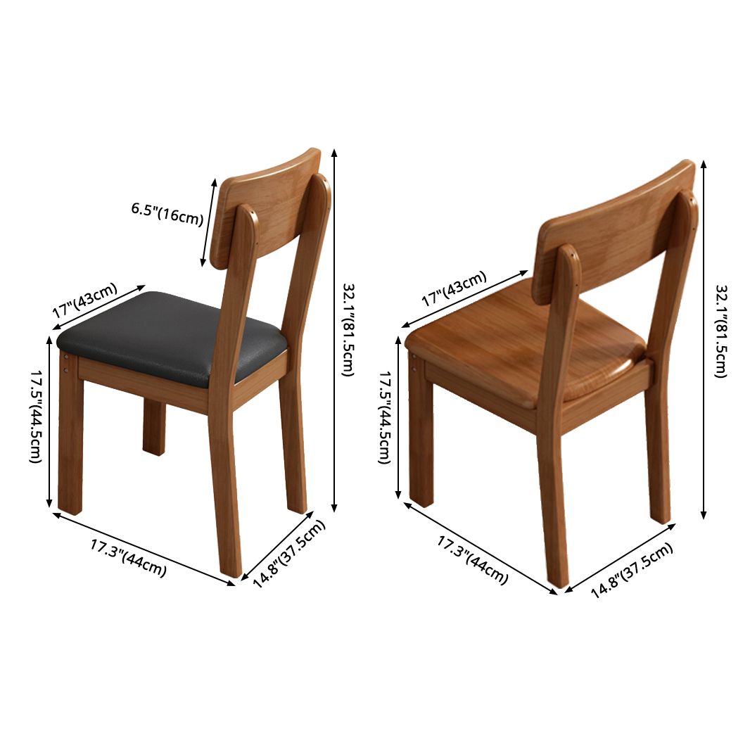 Industrial Wood Open Back Dining Side Chair 15'' Wide Indoor Dining Chair Clearhalo ' kitchen&dining_furn' 'Dining Chairs' 'Dining Tables & Seating' 'dining_chair' 'furn' 'furn_dining_chair' 'Furniture' 'furniture_dining_chair' 'Kitchen & Dining Furniture' 'kitchen' 1200x1200_88bd03ec-214e-4d1c-837f-1737845d9a57
