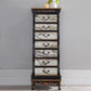 Traditional Style Storage Chest Vertical Solid Wood Storage Chest Dresser for Bedroom