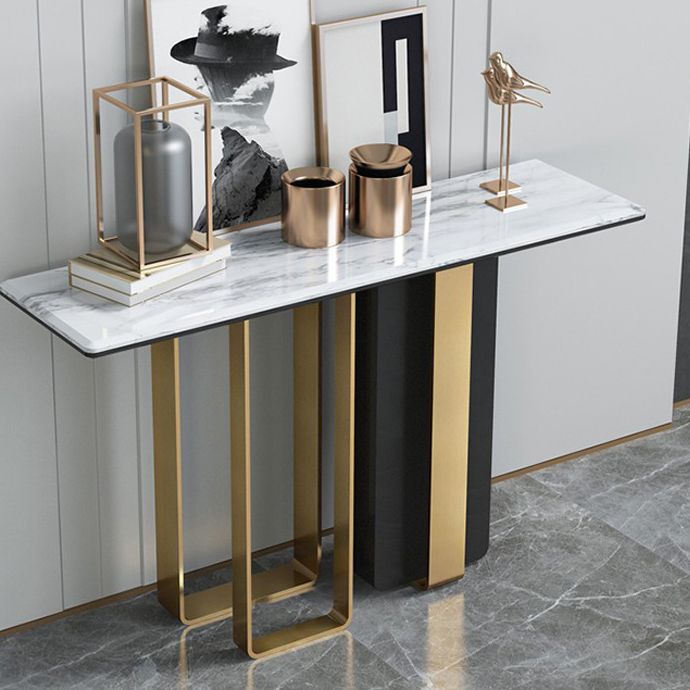 Tabella di accento glam da 31 "H TABELLO DI ACCENTO DEL RECTALLO BIANCO