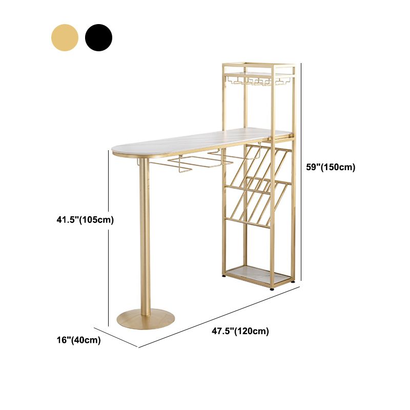 Juego de comedor de pub moderno, mesa de bar de piedra de 1/2/3 piezas con taburetes ajustables