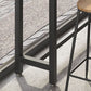 Tavolo da bar in stile industriale Set da bancone in legno massello rettangolare da 1/7 pezzi