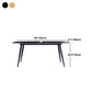 Rectangle Dining Table Industrial Stone Dining Table with 4 Legs