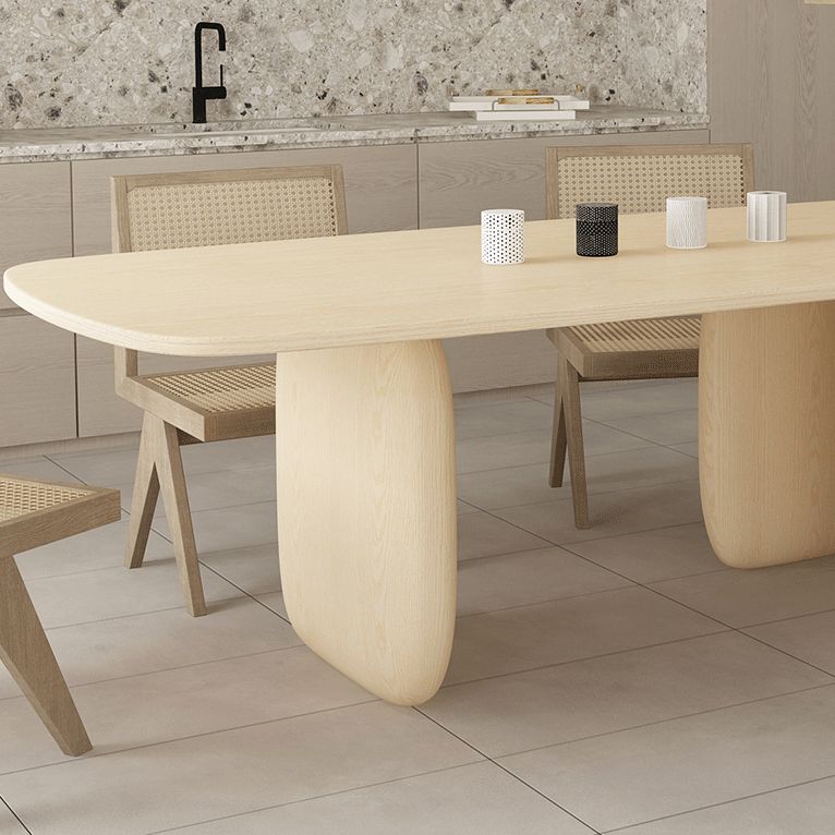 Rectangle Shape Dining Table Solid Wood Table Modern with 3 Legs for Dining Room Clearhalo ' dining_table' 'Dining Tables & Seating' 'Dining Tables' 'furn' 'furn_dining_table' 'Furniture' 'furniture_dining_table' 'Kitchen & Dining Furniture' 'kitchen&dining_furn' 'kitchen' 'kitchen_dining_table' 1200x1200_88c5b457-c91e-4414-b776-187ee6fa1d25