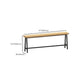 Industrial Style Rectangle Counter Table Wooden Counter Table for Restaurant