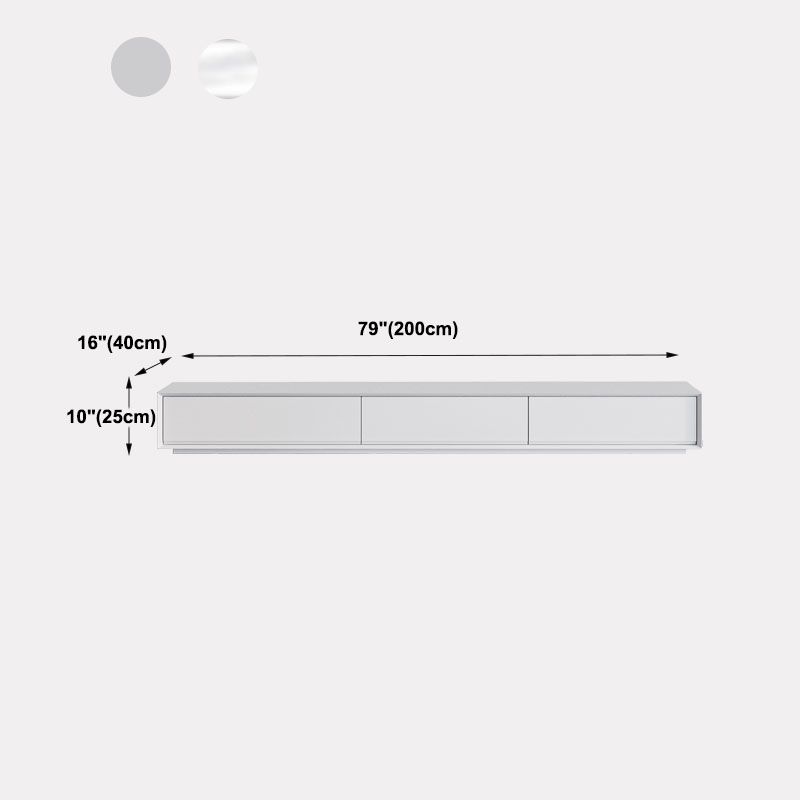 Contemporary TV Console White Wood/Stone Top TV Stand with Soft Close Drawers Clearhalo 'furn' 'furn_tv_stands_entertainment_centers' 'Furniture' 'Living Room Furniture' 'TV Stands & Entertainment Centers' 'TV Stands & Media Storage Furniture' 'tv_stands_entertainment_centers' 1200x1200_88c6e690-5f32-4ff3-8581-b149455d91cc