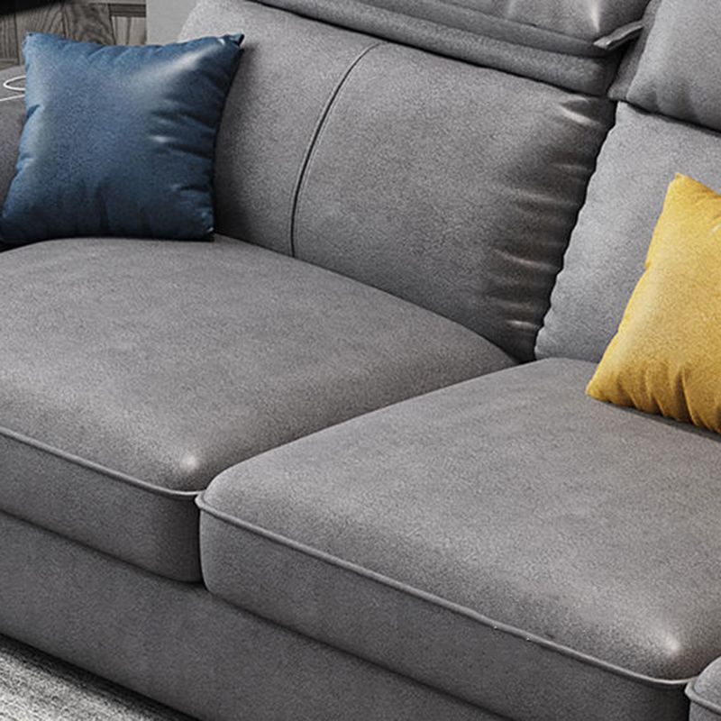 L-Shape Modular Sectional with Pillowed Back Cushions Sofa for Living Room Clearhalo 'furn' 'furn_sectionals' 'Furniture' 'Living Room Furniture' 'Sectionals' 1200x1200_88c7e693-b64c-4c2d-9d86-b113a4a5c632