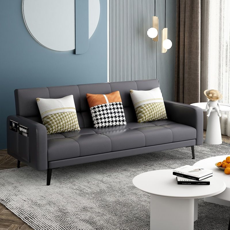 Transitional Modern Biscuit Back Stain Resistant Fabric Sofa 29.53"High Square Arm Sofa Clearhalo 'furn' 'furn_sofas' 'Furniture' 'furniture_sofas' 'Living Room Furniture' 'Sofa' 'sofas' 1200x1200_88cd919d-5838-44fe-bced-1066bae1deb3