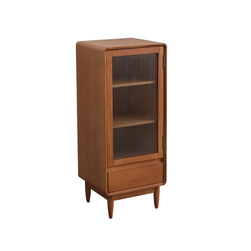 33.46"/42.52" Tall 1- Door Wooden Cabinet , 1- Drawer Rectangle Accent Cabinet