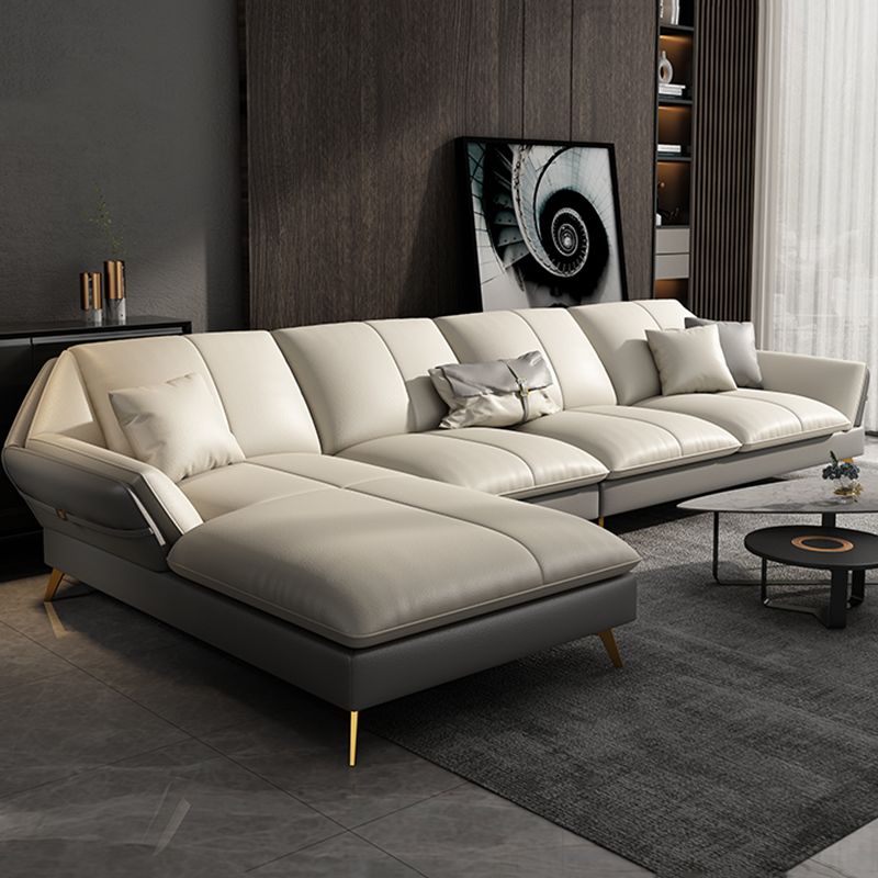 Collapsible Armrest Cushioned Backrest Sofa Bed Sponge Padded Sofa Clearhalo 'furn' 'furn_sectionals' 'Furniture' 'Living Room Furniture' 'Sectionals' 1200x1200_88cdd2fe-1675-4902-8aef-be58ea8843c4