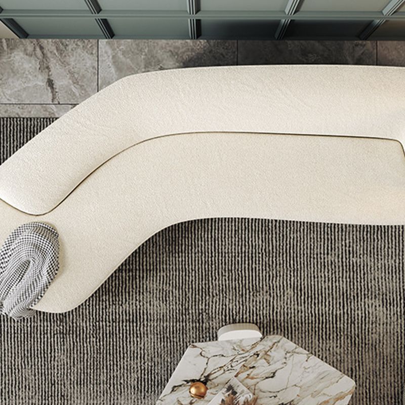 30" Wide Contemporary Sectional Sofa Fabric Curved Corner Sectional Clearhalo 'furn' 'furn_sectionals' 'Furniture' 'Living Room Furniture' 'Sectionals' 1200x1200_88ce862c-02f8-47a4-9df7-606694080771