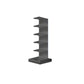White and Black Corner Bookshelf Closed Back Contemporary Iron Bookshelf Clearhalo 'Bookcases' 'Furniture' 'furniture_bookcases' 'kitchen' 'kitchen_bookcases' 'Living Room Furniture' 'Office Furniture' 1200x1200_88cf3b37-d3b7-4b81-967d-d52e0ebd61d0