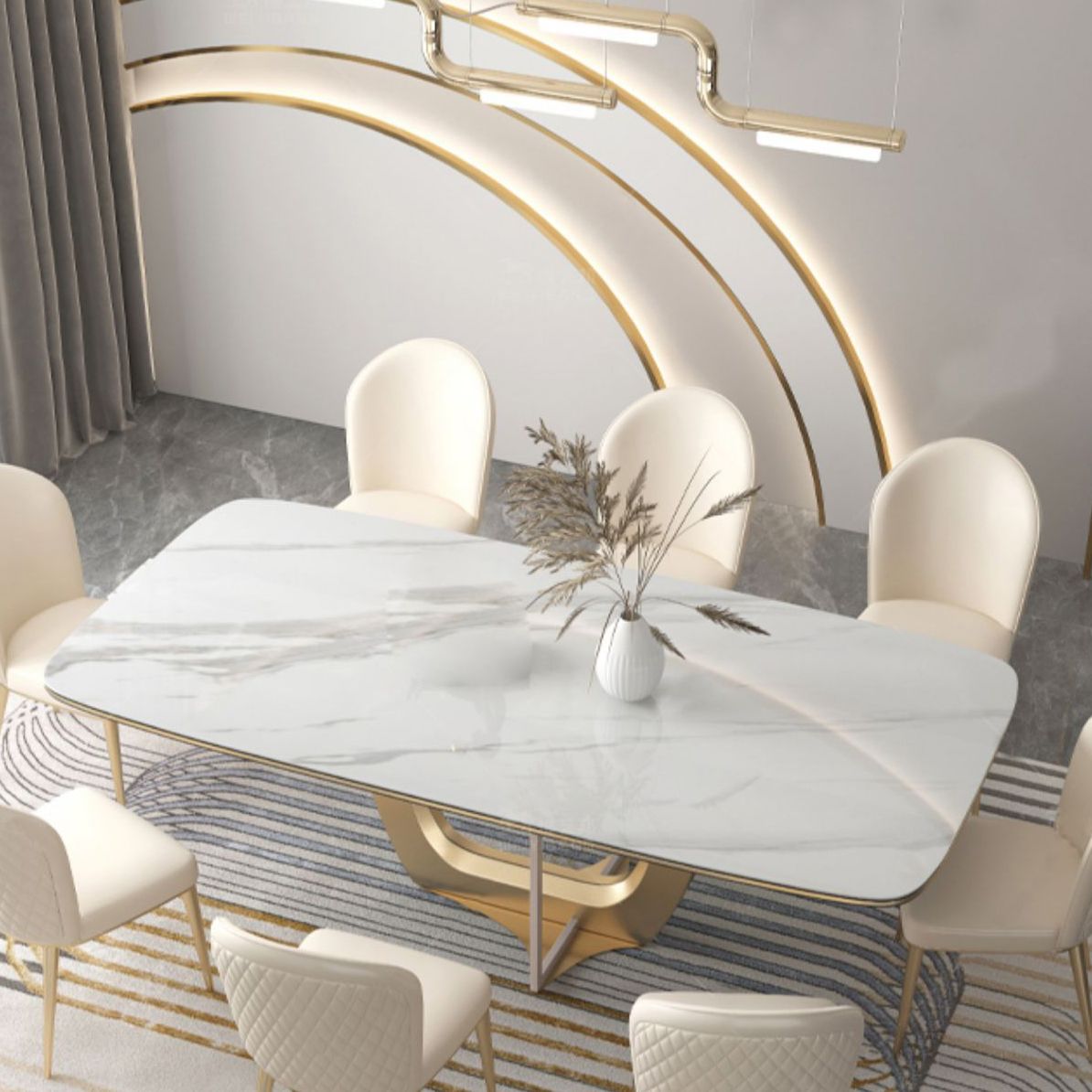 Parsons Armless Dining Chairs Glam Dining Side Chair for Home Clearhalo 'Dining Chairs' 'Dining Tables & Seating' 'dining_chair' 'furn' 'furn_dining_chair' 'Furniture' 'Kitchen & Dining Furniture' 1200x1200_88cf7542-b3a8-4b3c-bdb9-700fa8915b39