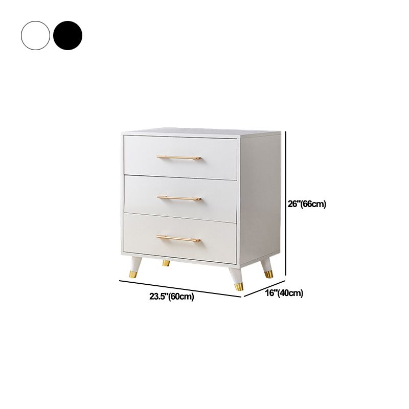 Weiße / schwarze Aufbewahrungstruhe 16 "W vertikale Dessouskiste für Schlafzimmer