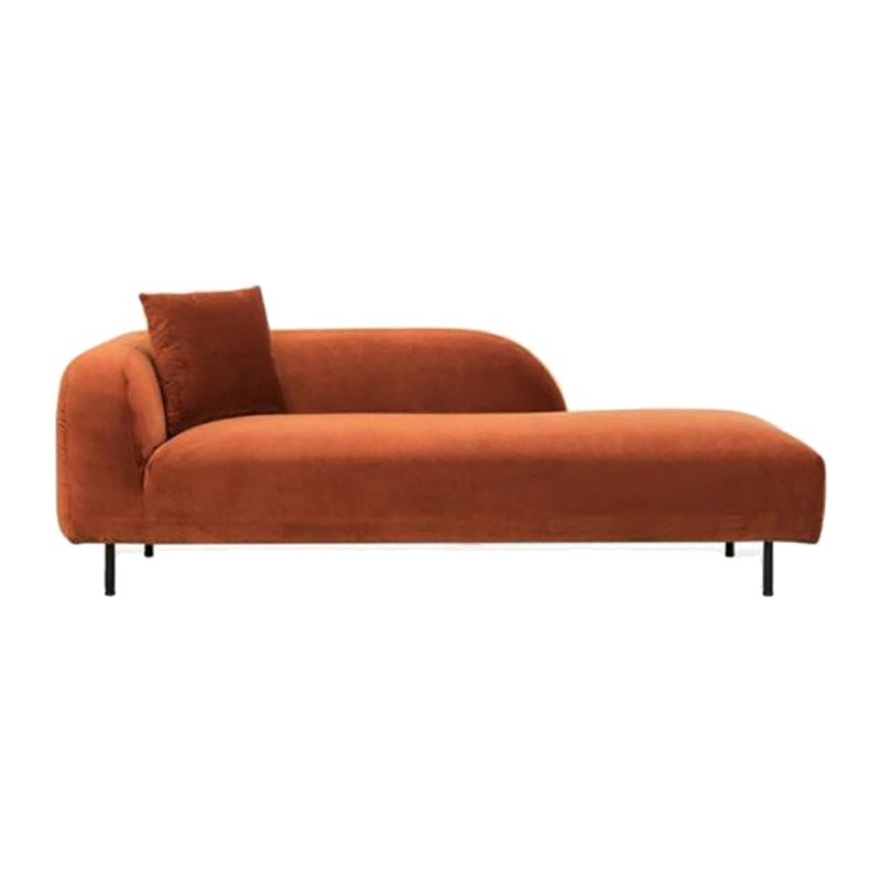 Modern Living Room Velvet Chaise Upholstered Chaise Lounge with Wooden Base Clearhalo 'Chairs & Seating' 'Chaise Lounge' 'chaise_lounge' 'furn' 'furn_chaise_lounge' 'Furniture' 'Living Room Furniture' 1200x1200_88d02b4f-a2c9-4c4e-8768-763667f0365c