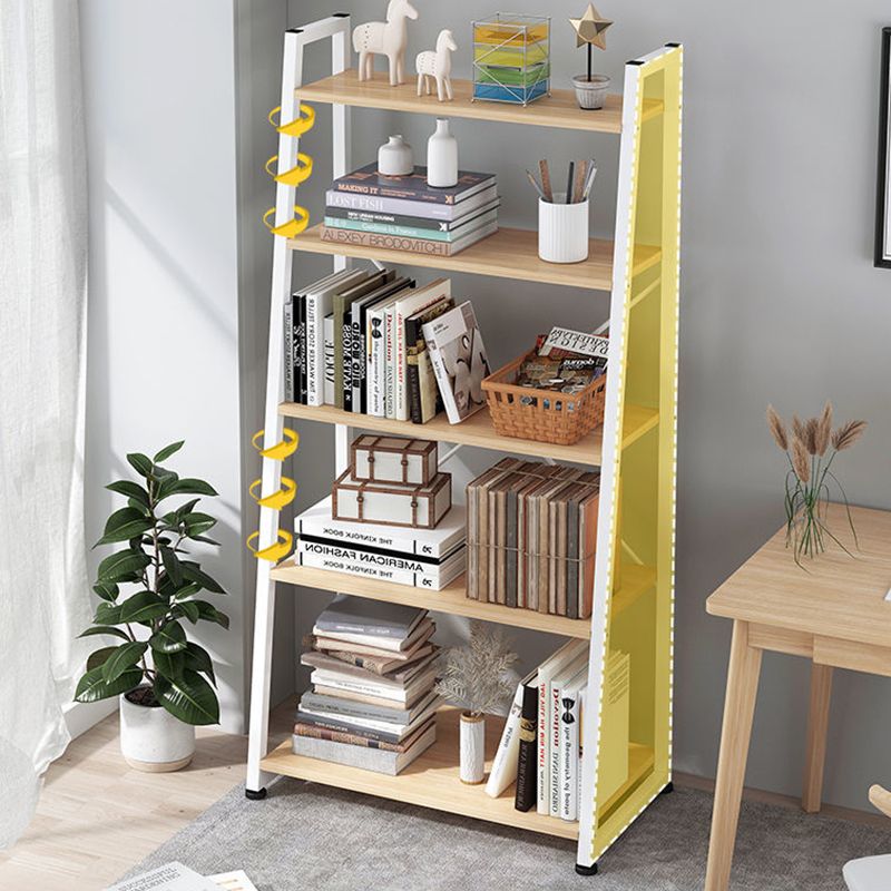 11.8 "Échelle de large étagère de livre contemporain Home Metal Libshelf