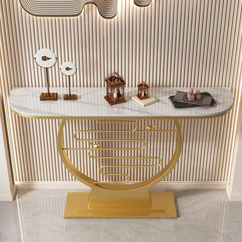 Tavolo console contemporanea a forma di luna