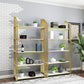 Glam Style Bookshelf Open Back Gold Bookcase for Home Office and Study Room Clearhalo 'Bookcases' 'furn' 'furn_bookcases' 'Furniture' 'furniture_bookcases' 'kitchen' 'kitchen_bookcases' 'Living Room Furniture' 'Office Furniture' 1200x1200_88d30536-94ca-4795-9a84-2db6e5a2960c