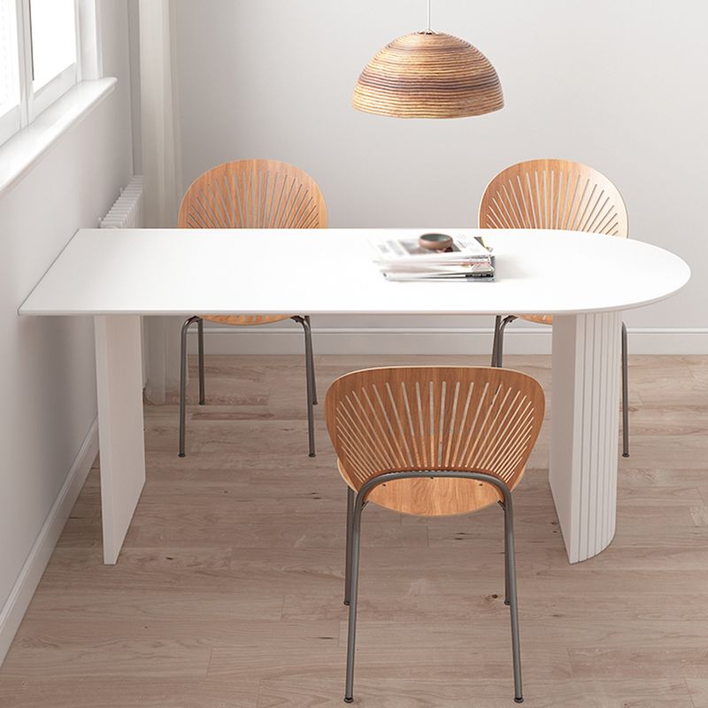 Solid Wood Contemporary Free Form Dining Table Marble Top Table for Dining Room and Kitchen Clearhalo ' dining_table' 'Dining Tables & Seating' 'Dining Tables' 'furn' 'furn_dining_table' 'Furniture' 'furniture_dining_table' 'Kitchen & Dining Furniture' 'kitchen&dining_furn' 'kitchen' 'kitchen_dining_table' 1200x1200_88d44009-7d7f-4e5a-afd6-875a1f3caeb9