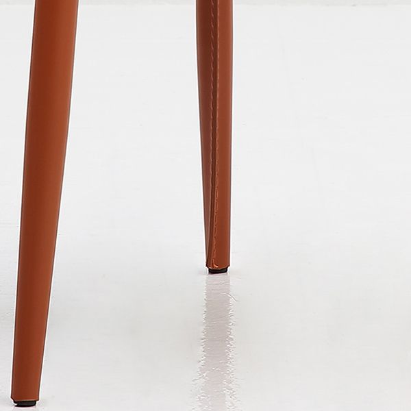 Leather Contemporary Style Chair Home Side Dining Room Chair with Metal Legs Clearhalo ' kitchen&dining_furn' 'Dining Chairs' 'Dining Tables & Seating' 'dining_chair' 'furn' 'furn_dining_chair' 'Furniture' 'furniture_dining_chair' 'Kitchen & Dining Furniture' 'kitchen' 1200x1200_88d491c7-b622-4c7e-a21c-0588378296d5