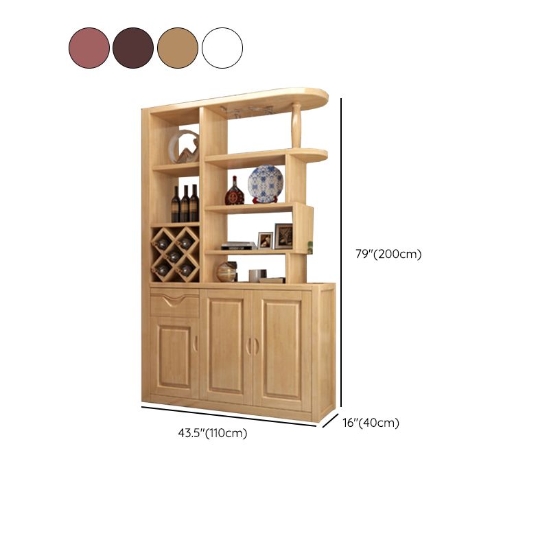 コンテンポラリー78.74 "Hキャビネットソリッドウッドアクセントキャビネット付きドア付き