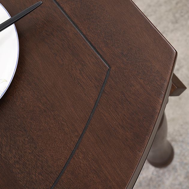 Vast hout verlengbare eettafel ingesteld 5/7 stukken eetgelegenheden voor keuken