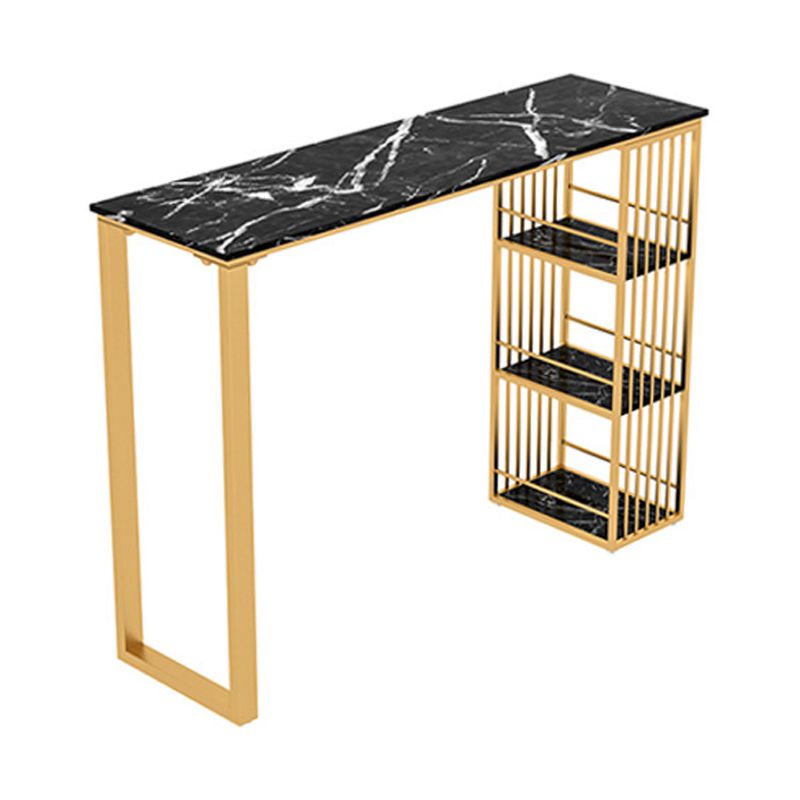 1/4 stuks luxueuze rechthoek pubtafel set marmeren aanrechttafel ingesteld met hoge ontlasting