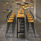 Modern 1/6/11 Pieces Bar Table Set Rectangle Pine Wood Counter Table with High Stools Clearhalo 'Bar Furniture' 'furn' 'furn_home_bar_bar_sets' 'Furniture' 'Home Bars & Bar Sets' 'home_bar_bar_sets' 'Kitchen & Dining Furniture' 1200x1200_88e2f4eb-1265-4280-94a6-002e56522ce5