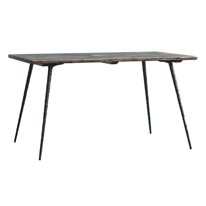 4-foot Oak Solid Wood Industrial Rectangle Dining Table for Dining Room Clearhalo ' dining_table' 'Dining Tables & Seating' 'Dining Tables' 'furn' 'furn_dining_table' 'Furniture' 'furniture_dining_table' 'Kitchen & Dining Furniture' 'kitchen&dining_furn' 'kitchen' 'kitchen_dining_table' 1200x1200_88e48012-2c15-43b1-a170-4bd46f9c3b42