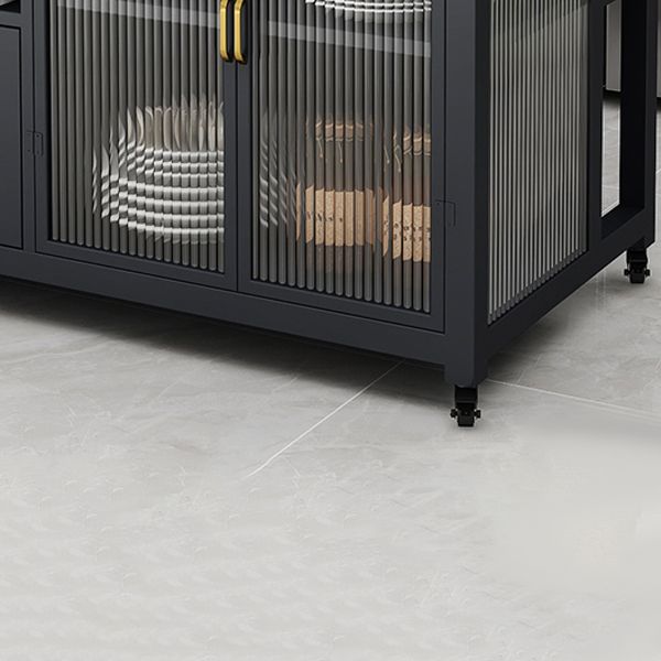 Tavolo di preparazione in marmo con tavolo dell'isola rettangolo di stoccaggio per camera da cucina