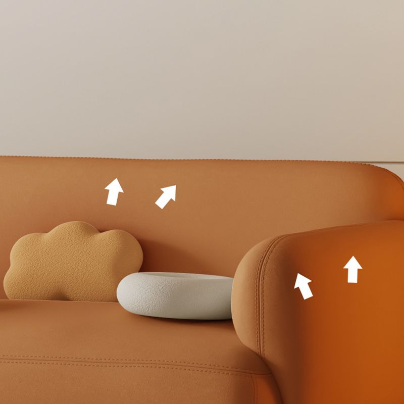 27,5 "H zeitgenössische Kunstleder -Leder -Armsofa für Wohnzimmer