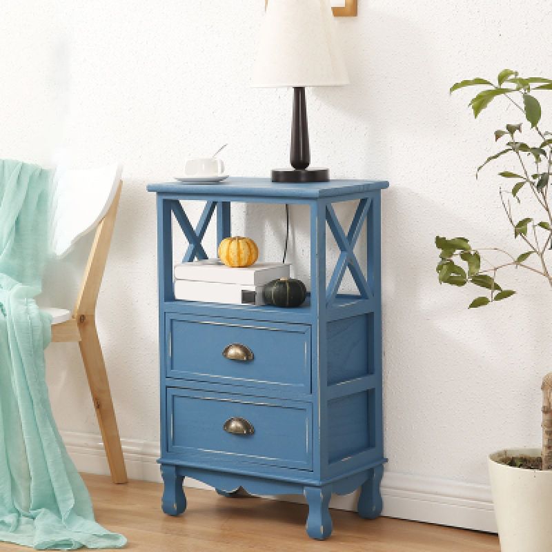 17.71" L * 11.81" W Accent Cabinet 3/2/1 - Drawer and 1 - Door Chest Clearhalo 'Cabinets & Chests' 'cabinets_chests' 'furn' 'furn_cabinets_chests' 'Furniture' 'Living Room Furniture' 1200x1200_88e7532e-9a52-4ad0-a3fc-93cd87308c13