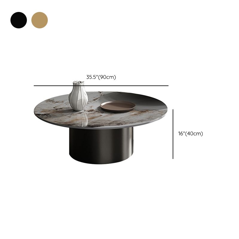 Slate Coffee Table Round Nesting Coffee Table Set with Pedestal Legs Clearhalo 'Coffee & Accent Tables' 'Coffee Tables' 'coffee_tables' 'furn' 'furn_coffee_tables' 'Furniture' 'Living Room Furniture' 1200x1200_88e7846f-9a6d-495c-8a9d-820c748666d0