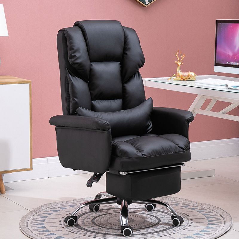 Modern Desk Chair Leather Management Office Chair High-Back Chair with Wheels Clearhalo 'furn' 'furn_office_chair' 'Furniture' 'Office Chairs' 'Office Furniture' 'office_chair' 1200x1200_88e8da3d-a07e-49f3-b87d-fa1cd9dba7ab
