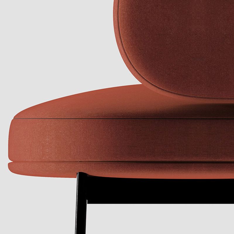 Modern Style Velvet Side Chair Arm Metal Side Chair for Home Use Clearhalo 'Dining Chairs' 'Dining Tables & Seating' 'dining_chair' 'furn' 'furn_dining_chair' 'Furniture' 'Kitchen & Dining Furniture' 1200x1200_88e9ee27-da5c-4829-9c41-13a104cdcdf2