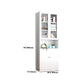 Closed Back Metal Bookshelf Modern Rectangle Storage Standard Bookshelf