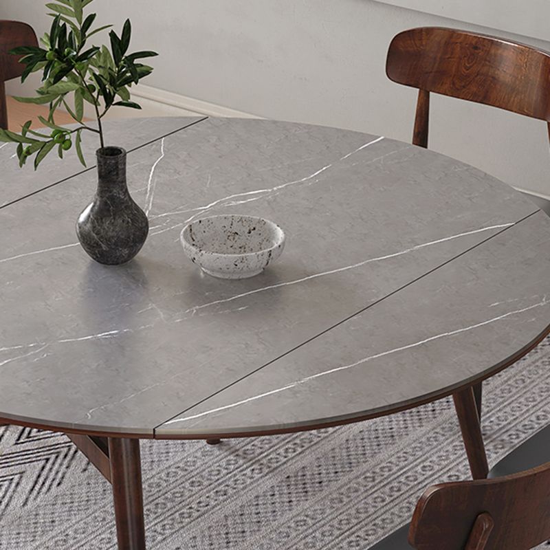 1/5/7/9断片焼く石トップラウンドグレーダイニングセット