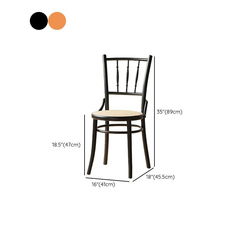 Modern Slat Back Side Chair Solid Wood Indoor Dining Chair for Living Room Clearhalo 'Dining Chairs' 'Dining Tables & Seating' 'dining_chair' 'furn' 'furn_dining_chair' 'Furniture' 'Kitchen & Dining Furniture' 1200x1200_88eedfd4-def4-46c1-9d4e-2673f9e01a95