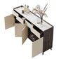 Rettangole Sideboard Sideboard Sinterite Sinterite Siete con cassetti e porte