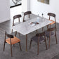 Rectangle Grey Dining Table Rubberwood Solid Wood Legs Dining Table Clearhalo 'Dining Tables & Seating' 'Dining Tables' 'dining_table' 'furn' 'furn_dining_table' 'Furniture' 'Kitchen & Dining Furniture' 1200x1200_88f0307d-17de-40fd-8dd7-116ac08c7c46