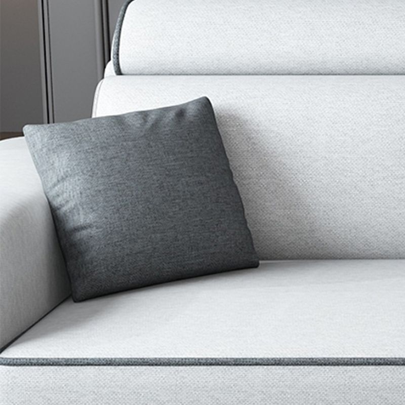 Contemporary Sofa Grey L-Shape High Back Square Arm Sectional with Storage Clearhalo 'furn' 'furn_sectionals' 'Furniture' 'furniture_sectionals' 'Living Room Furniture' 'Sectionals' 1200x1200_88f0710c-87ac-4f01-8b5f-87c2b9358456