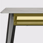 Stone Top Dining Table Contemporary Dining Table with 4 Wood Legs