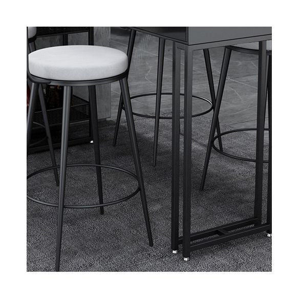 Marble Bistro Bar Desk with Rectangle Table Top White Double Pedestal Table-41.3" H Clearhalo 'Bar Furniture' 'Bar Tables' 'bar_tables' 'furn' 'furn_bar_tables' 'Furniture' 'furniture_bar_tables' 'Kitchen & Dining Furniture' 1200x1200_88f1e869-a624-4034-8b9c-2f9f871a0e4f