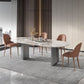 Modern Oval Sintered Stone Dining Table Set 1/4/5/7 Pieces Dining Set for Home Use